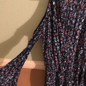 Cold shoulder romper